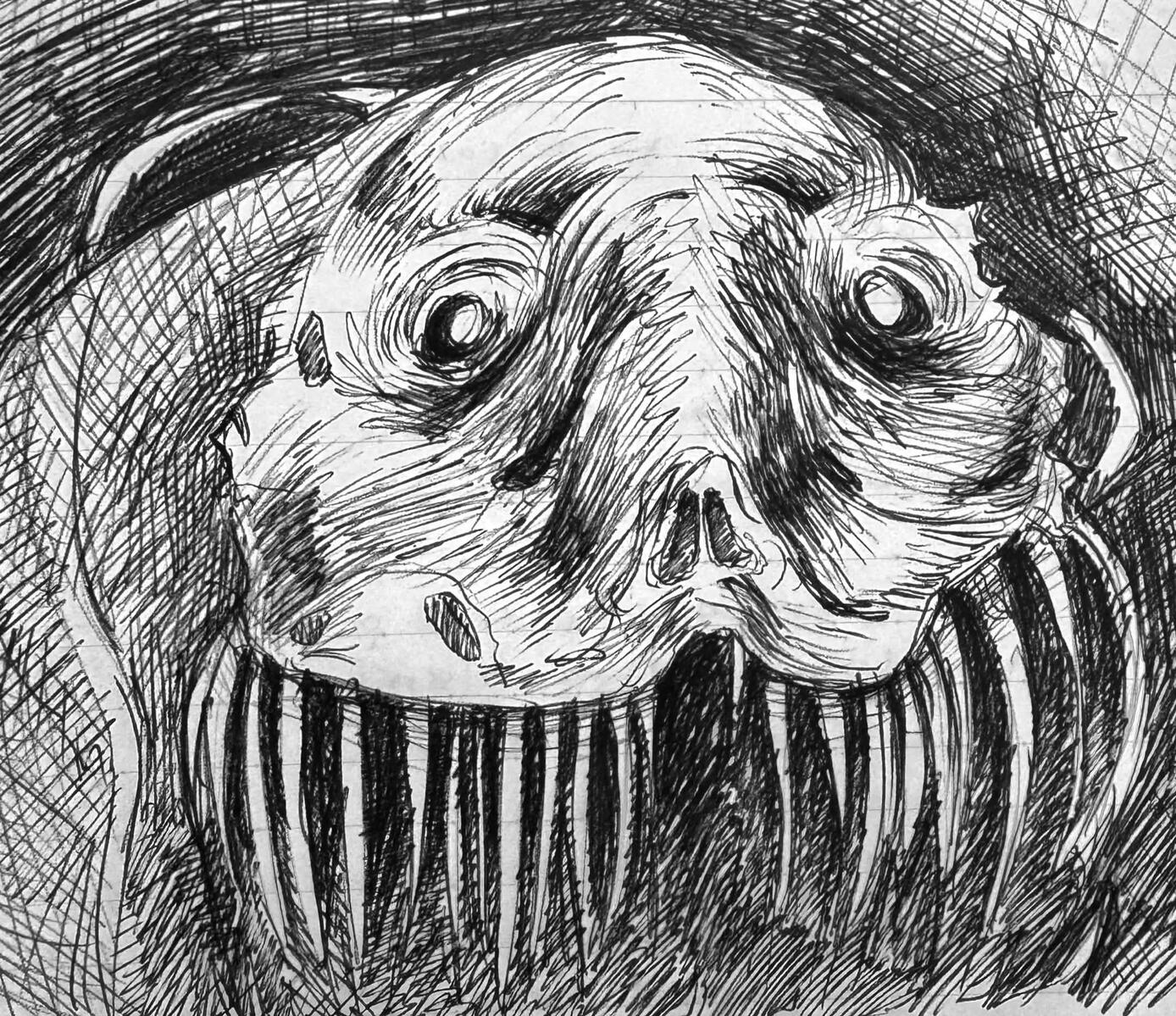 Sketch of The Eel (Iron Lung)
